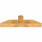 Ekena Millwork Portland Rough Sawn Timber Gable Bracket, Western Red Cedar, 48"W x 14"H x 6"D x 6"F, 7/12 Pitch GBW048X14X0606POR00RWR - alternate 3